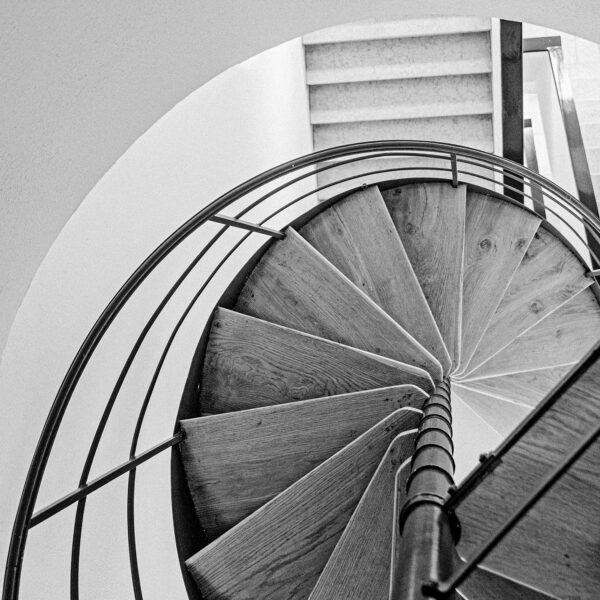 Wendeltreppe im Haus auf der Alb