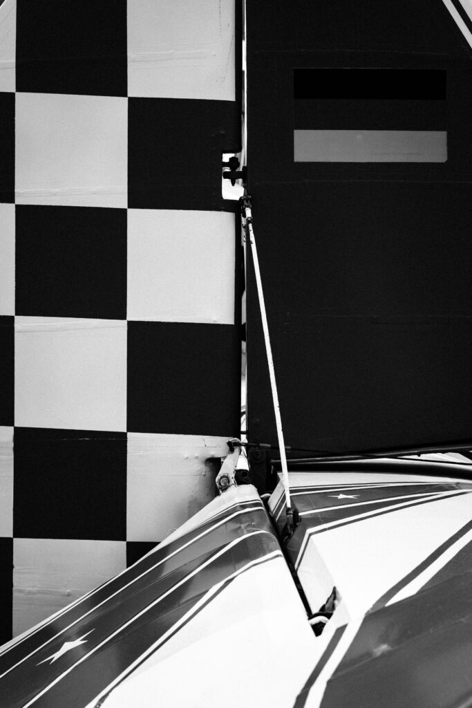 Die grafische Sicht auf ein Flugzeugleitwerk